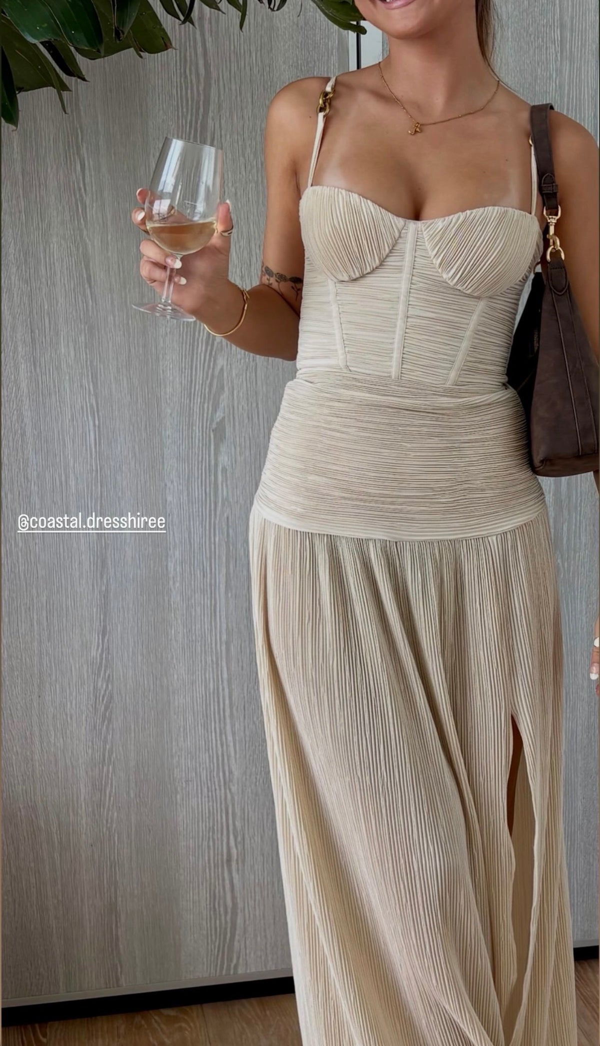 Manning Cartell Double Time Pleat Maxi Dress - Nougat