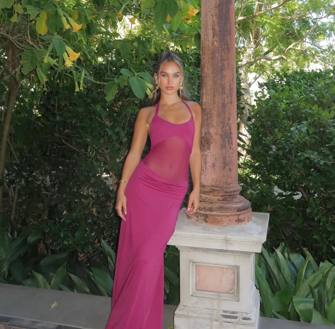 Sasha Therese Sariya Maxi Dress - Ruby