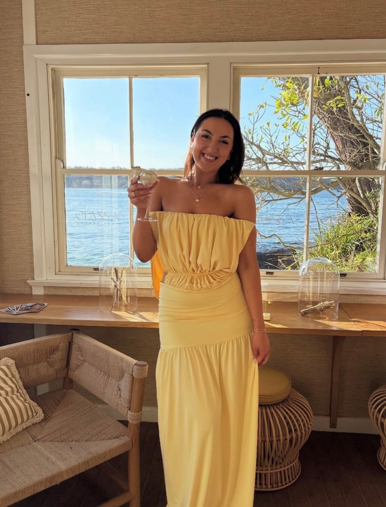 Deconduarte Solana Maxi Dress - Baby Yellow