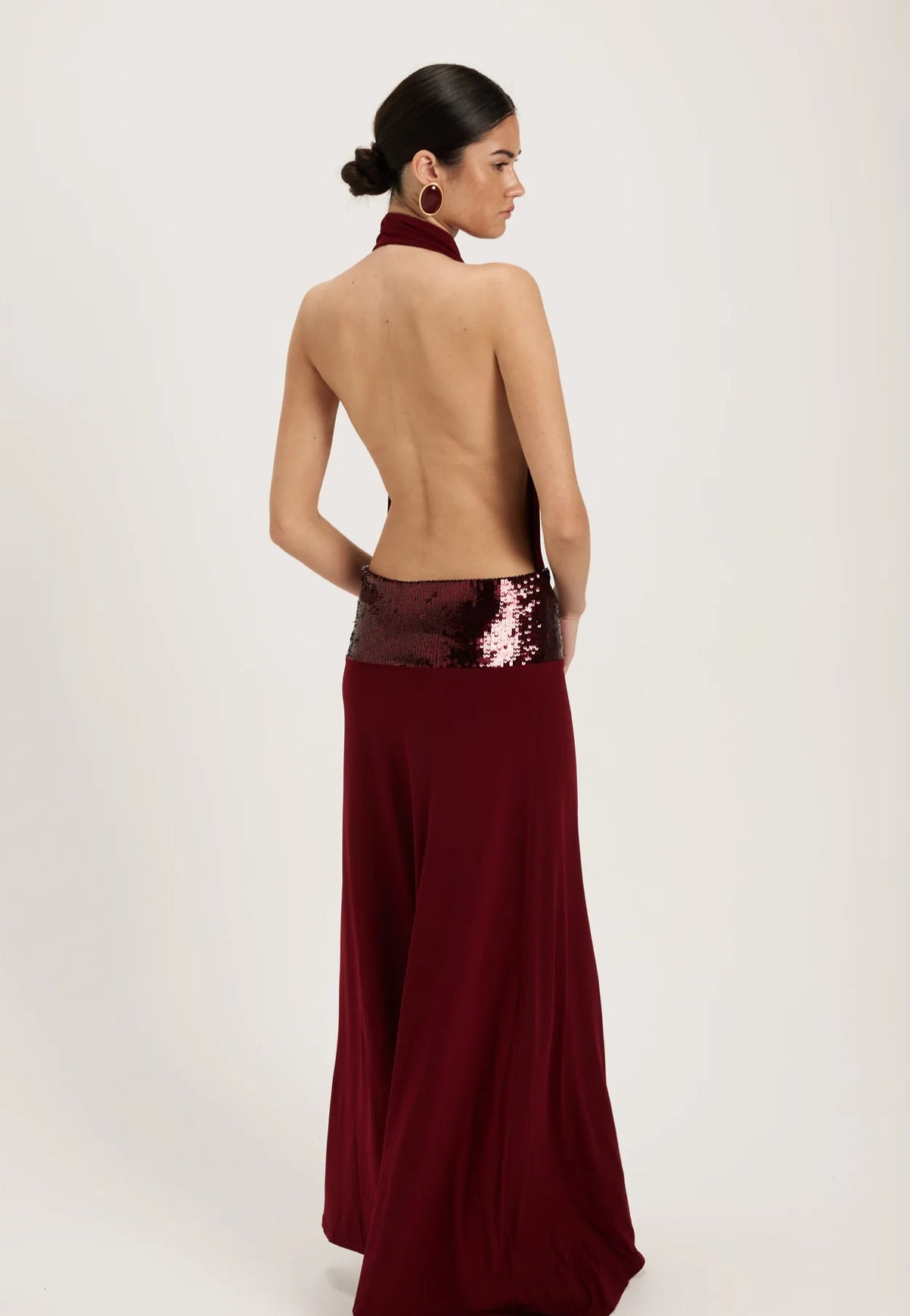 Ance Gria Adele Maxi Dress - Wine