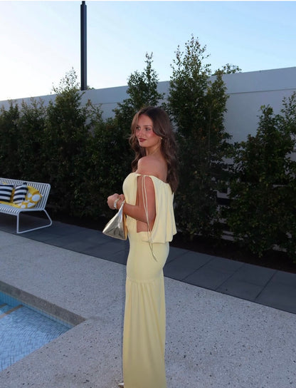 Deconduarte Solana Maxi Dress - Baby Yellow