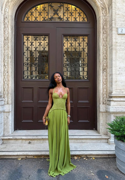 Fenity Gaia Maxi Dress- Green