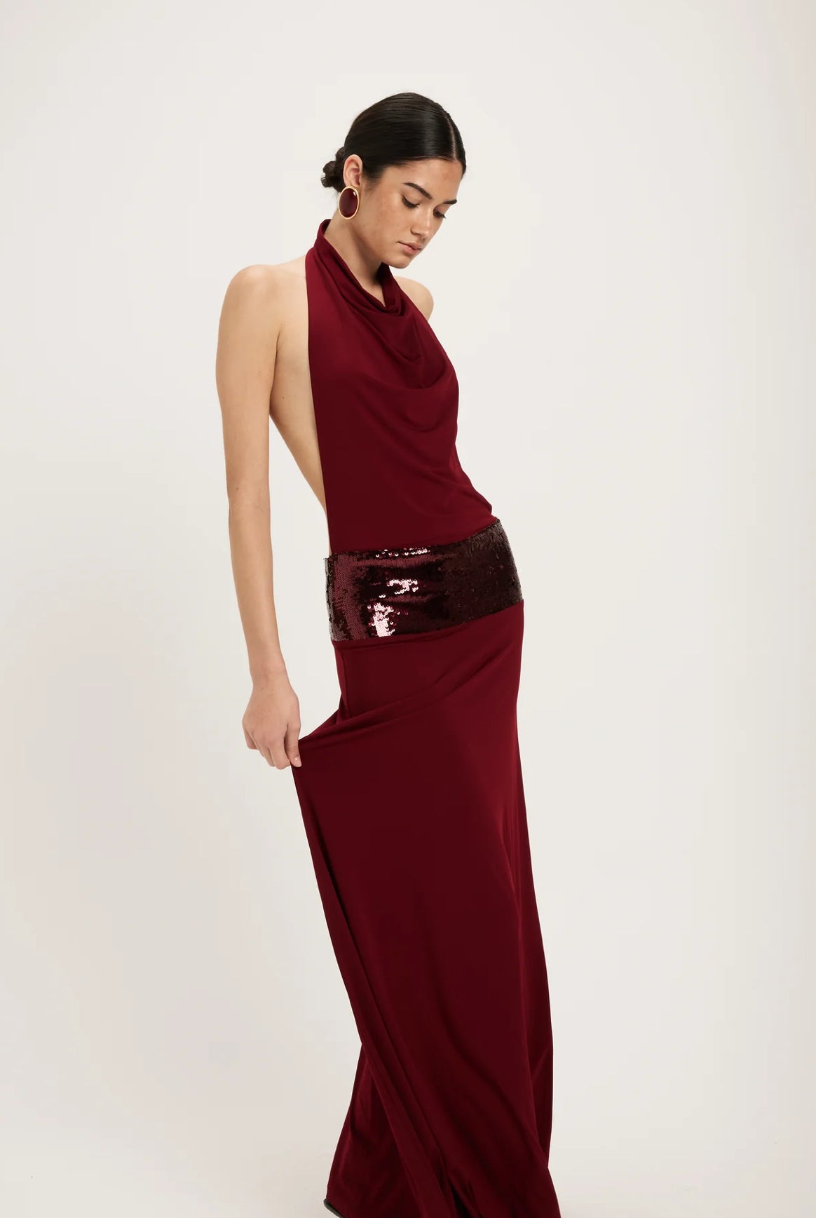 Ance Gria Adele Maxi Dress - Wine