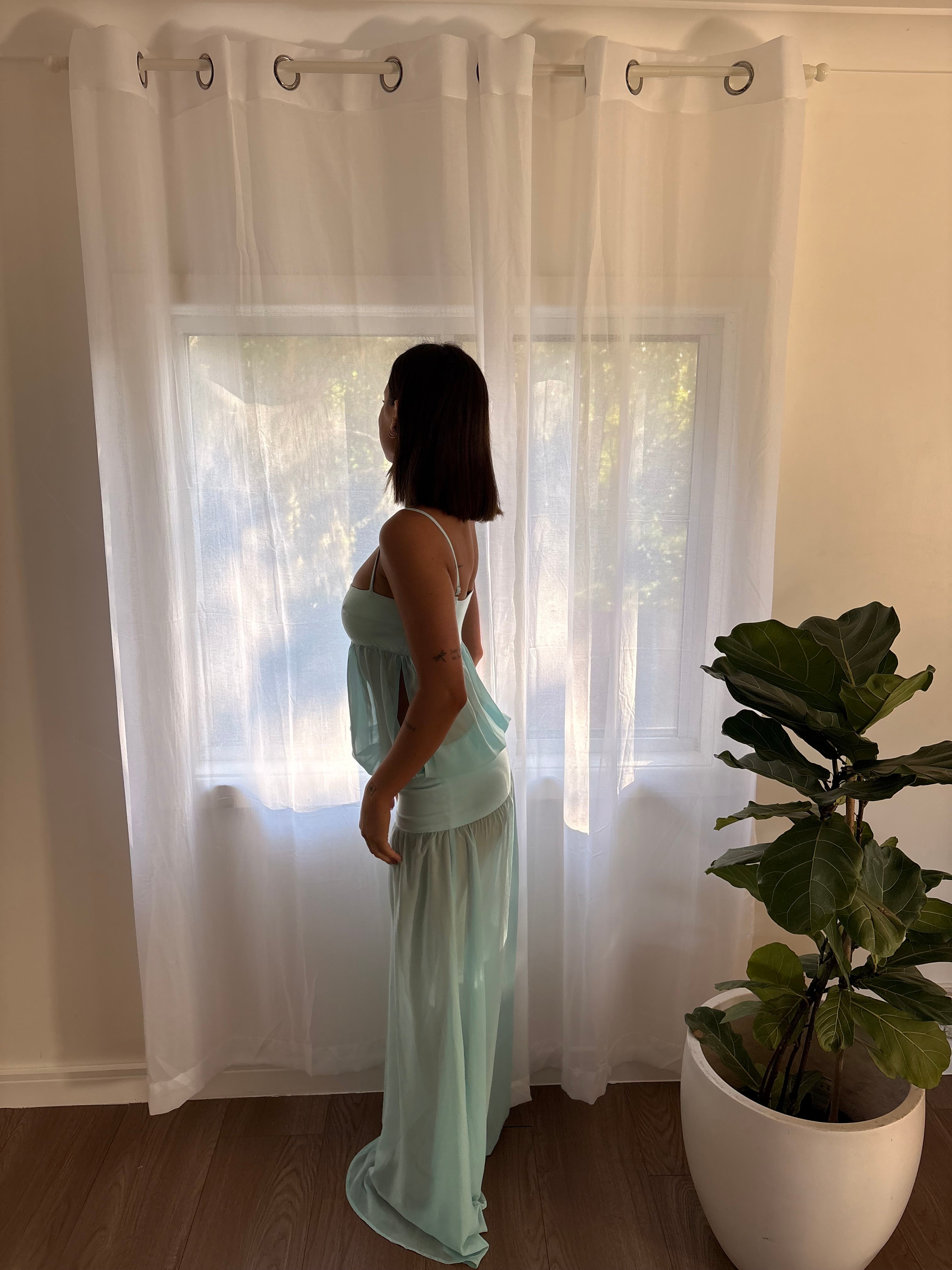 Ance Gria Romeo Maxi Dress- Aqua
