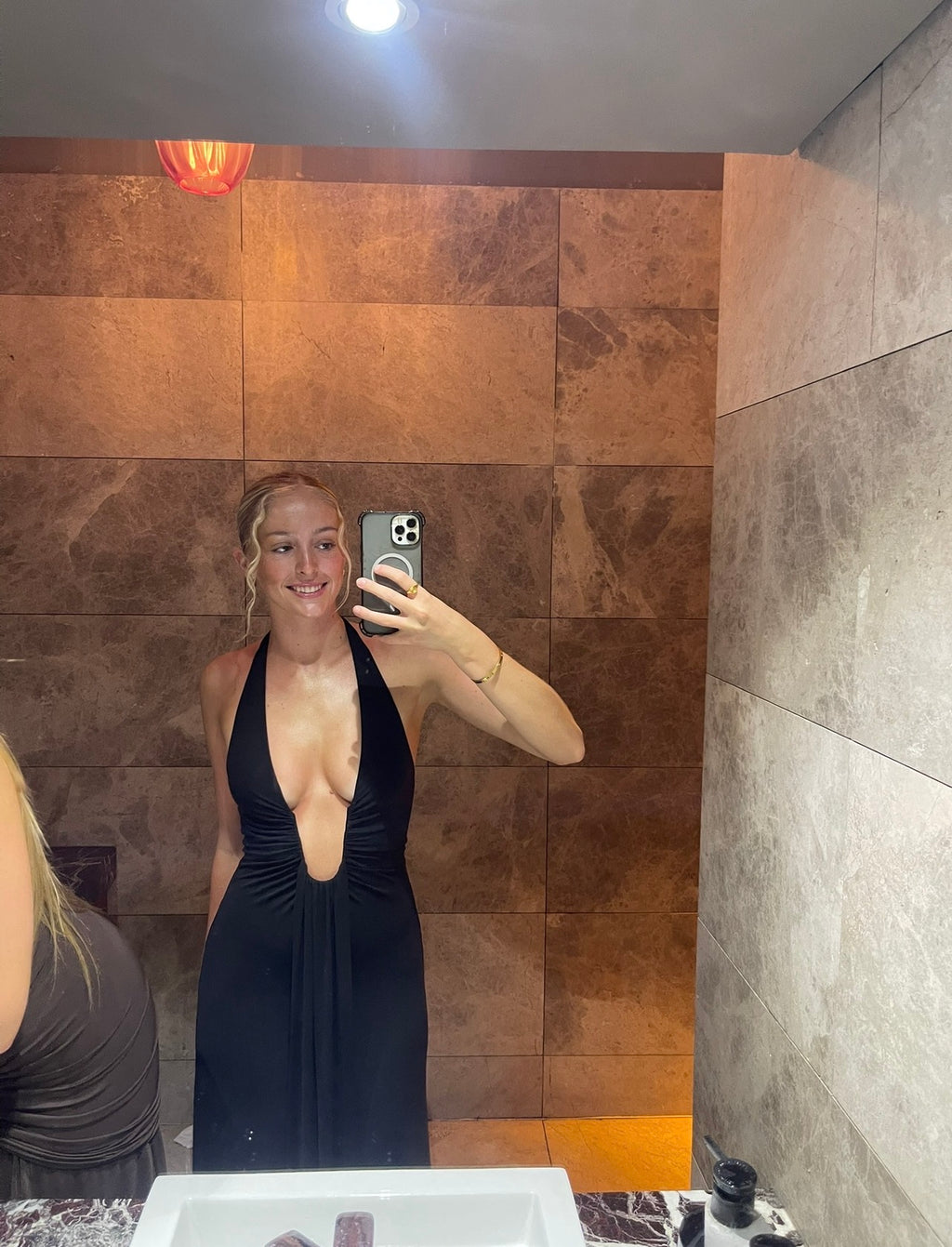 Misha Jennifer Cupro Maxi Dress- Black