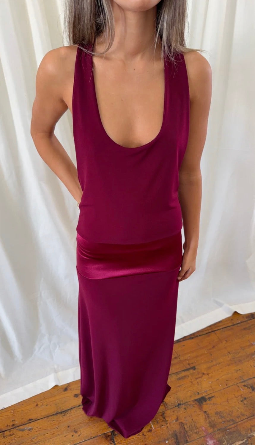 La Marie Serena Maxi Dress- Ruby