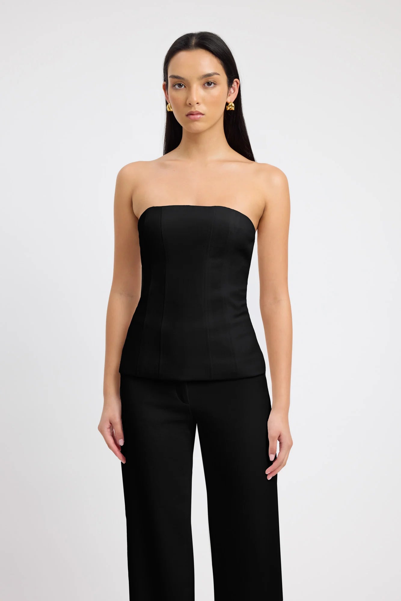 Kookai Ariel Corset & Ariel Low Rise Pants- Black