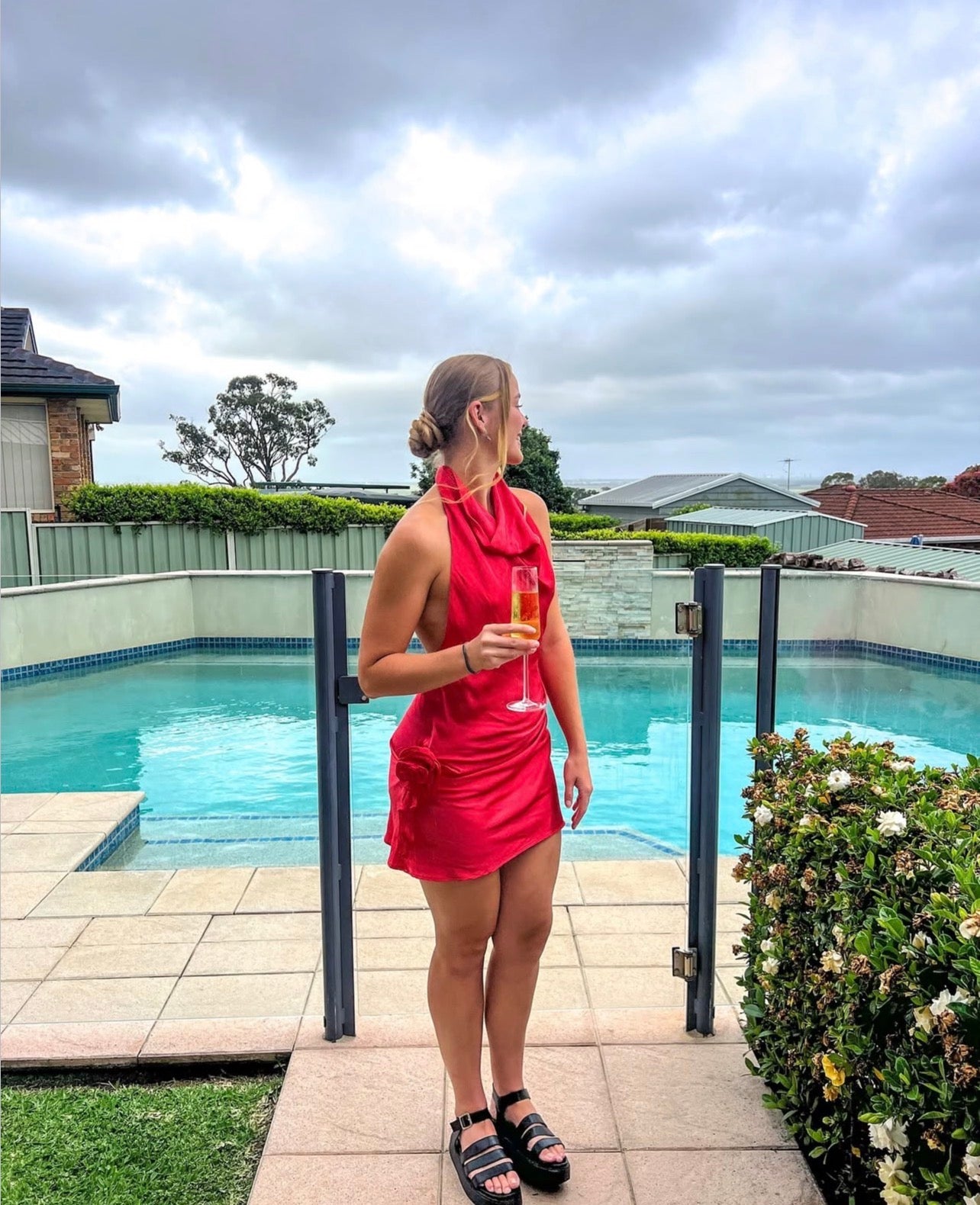 Arcina Ori Rosa Mini Dress - Red