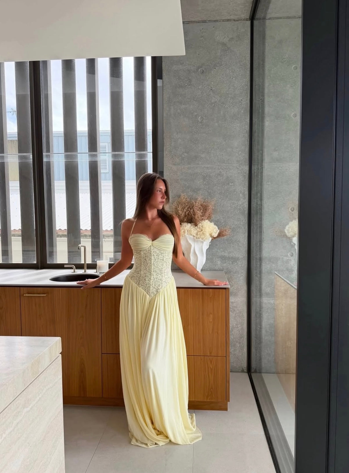 Fenity Kaye Maxi Dress- Yellow
