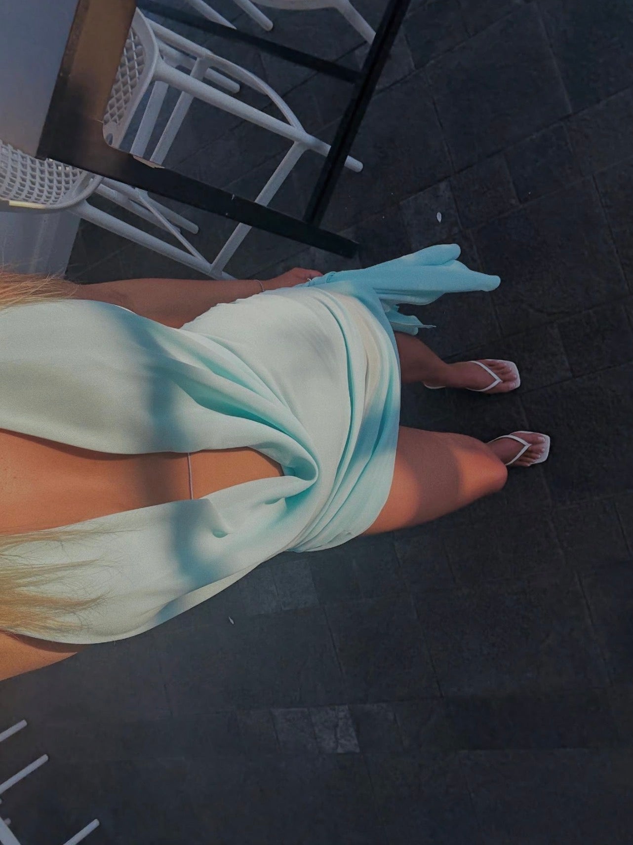Natalie Rolt Anastasia Mini Dress- Blue