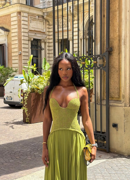 Fenity Gaia Maxi Dress- Green