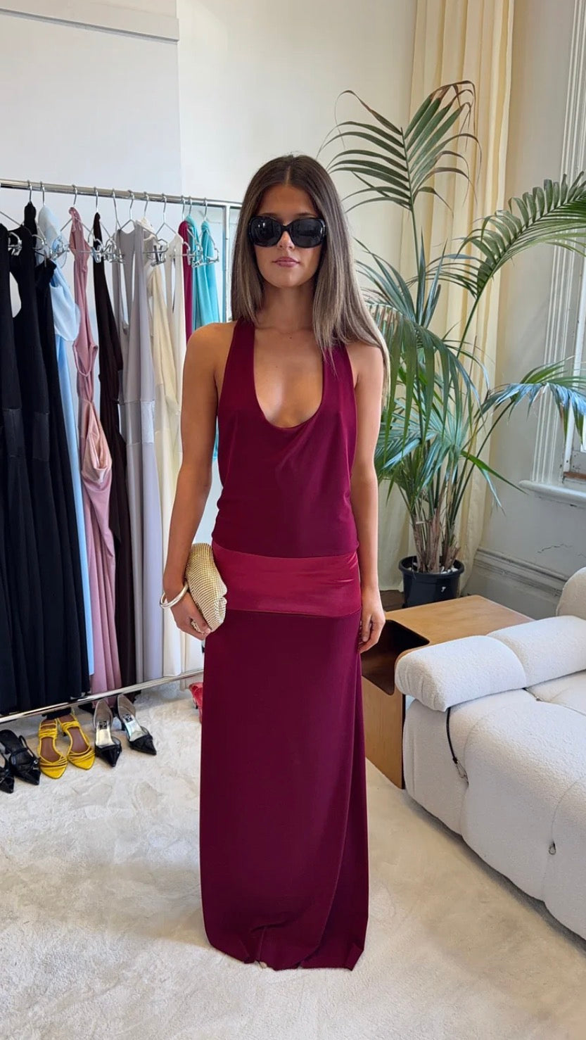 La Marie Serena Maxi Dress- Ruby