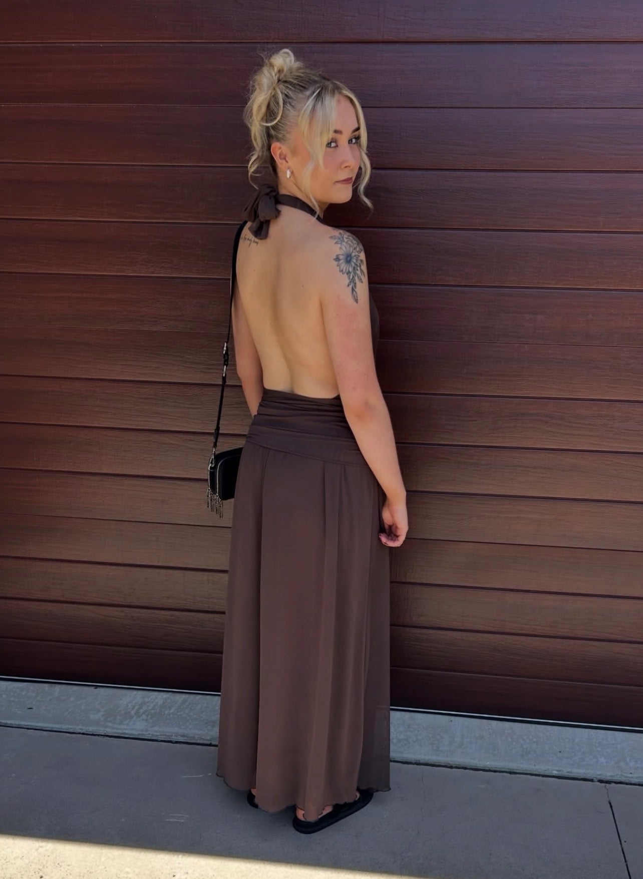 Lulu Souza Yosei Maxi Dress- Brown