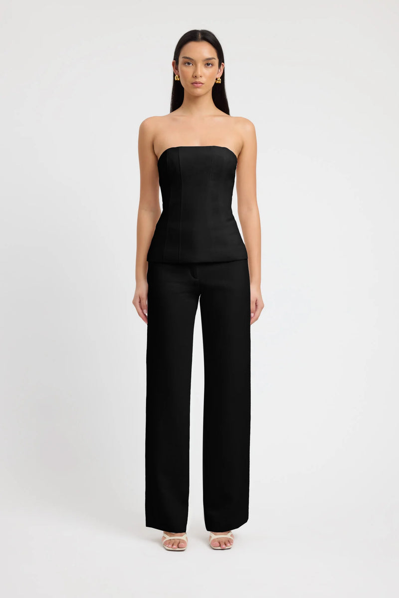 Kookai Ariel Corset & Ariel Low Rise Pants- Black