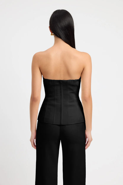 Kookai Ariel Corset & Ariel Low Rise Pants- Black