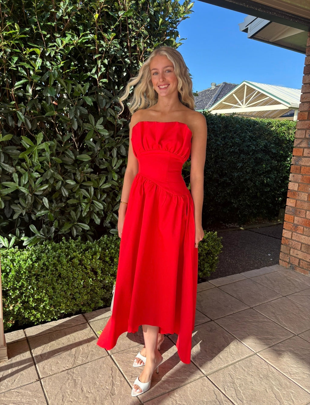 Elliatt Laurel Sleeveless Maxi Dress - Red