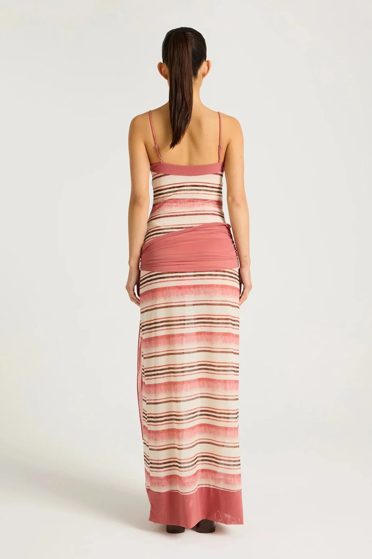 Benni Suki Maxi Dress- Melon Stripe