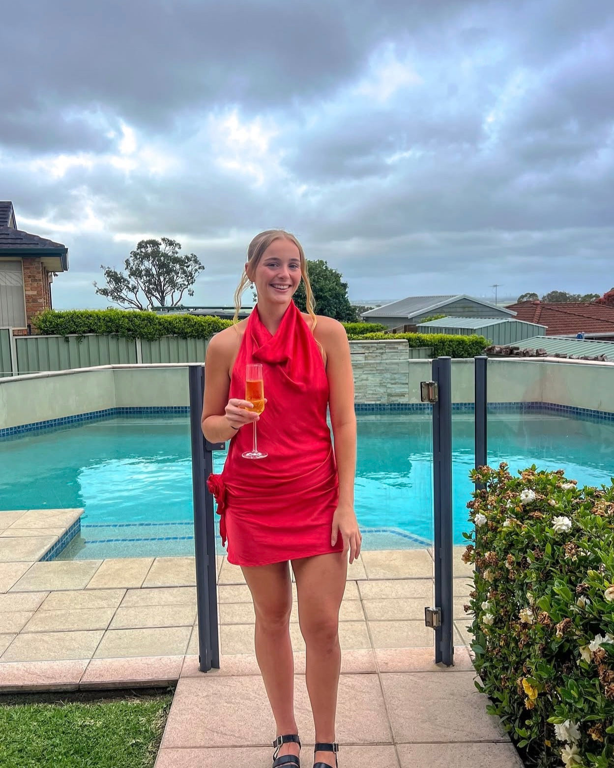 Arcina Ori Rosa Mini Dress - Red