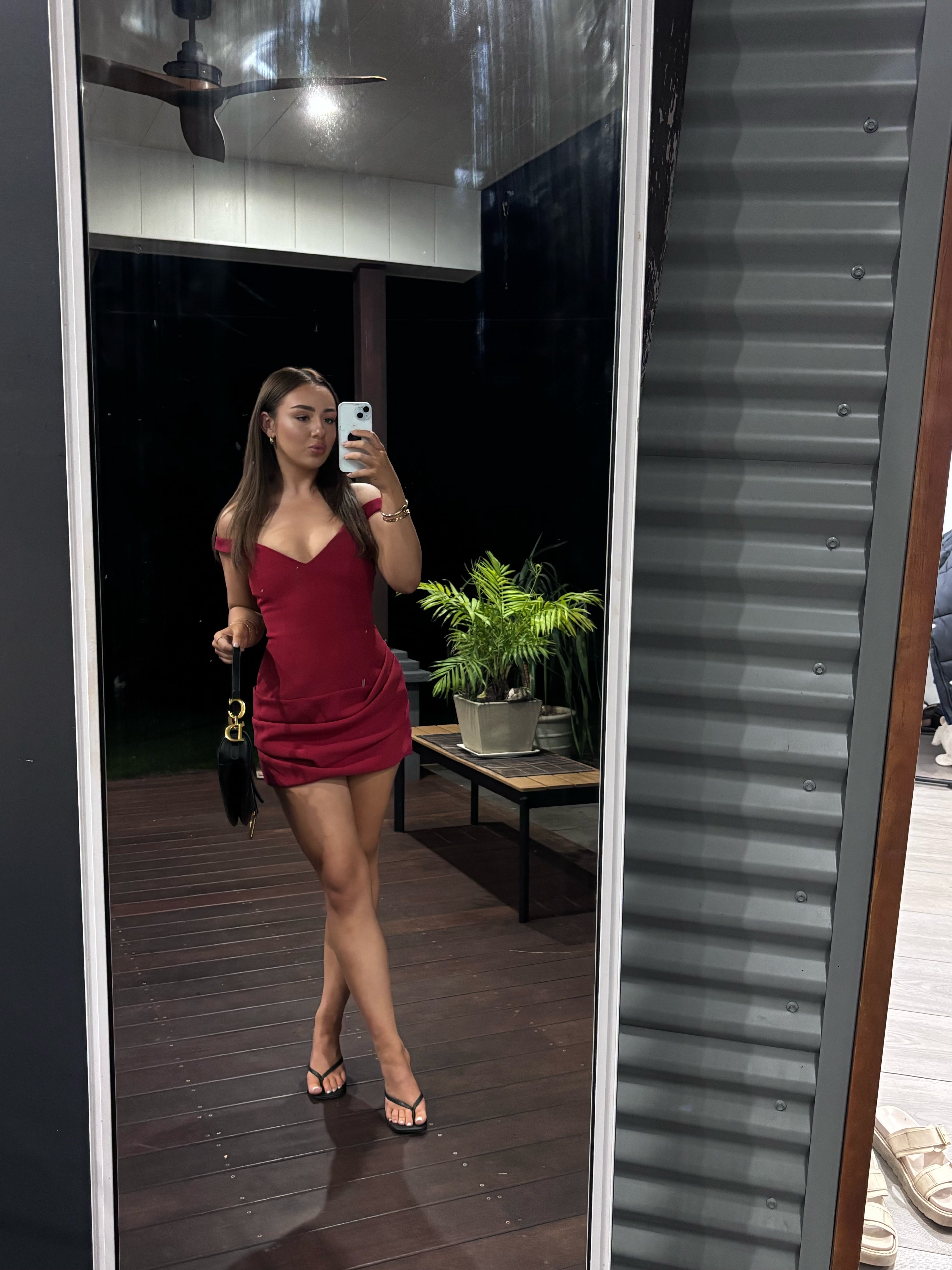 Arcina Ori Avery Mini Dress- Red