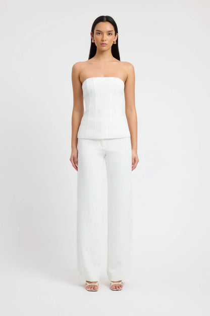 Kookai Ariel Corset & Ariel Low Rise Pants- White