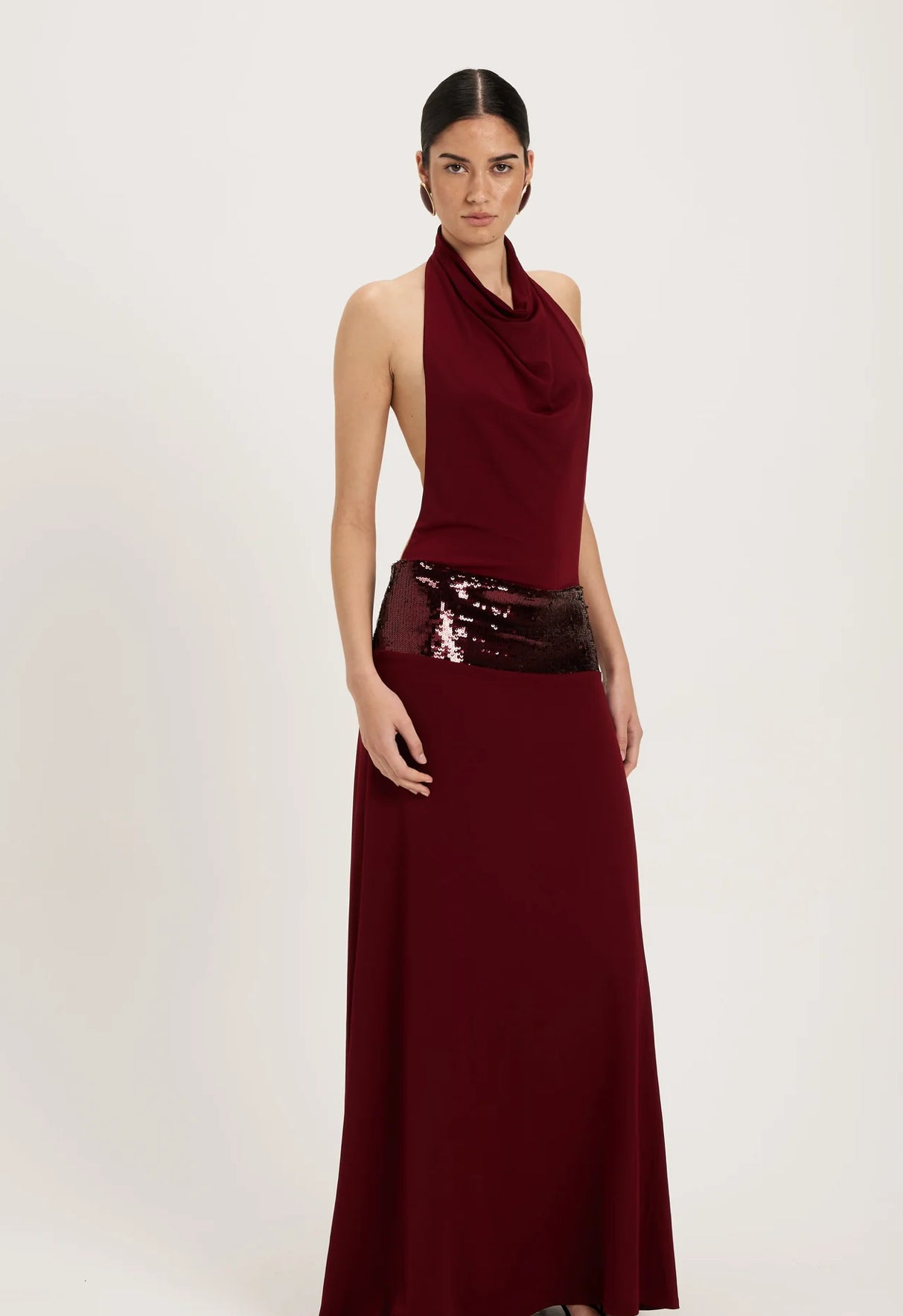 Ance Gria Adele Maxi Dress - Wine