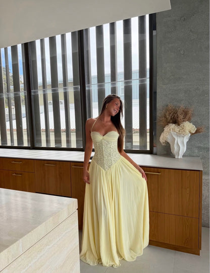 Fenity Kaye Maxi Dress- Yellow