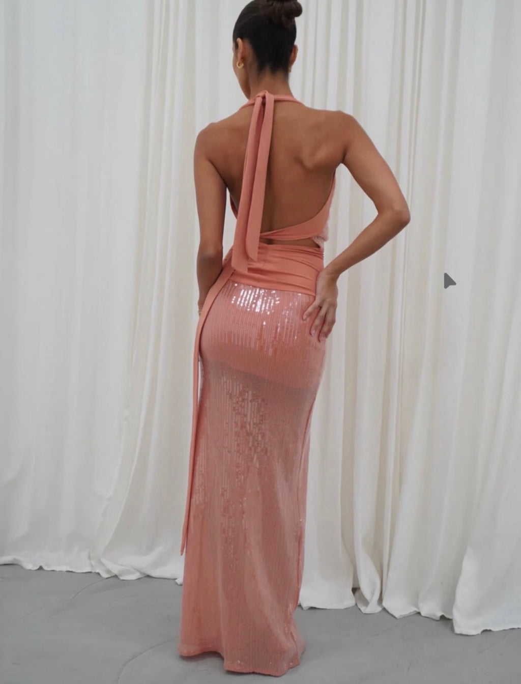 Deconduarte Lilou Maxi Dress- Coral