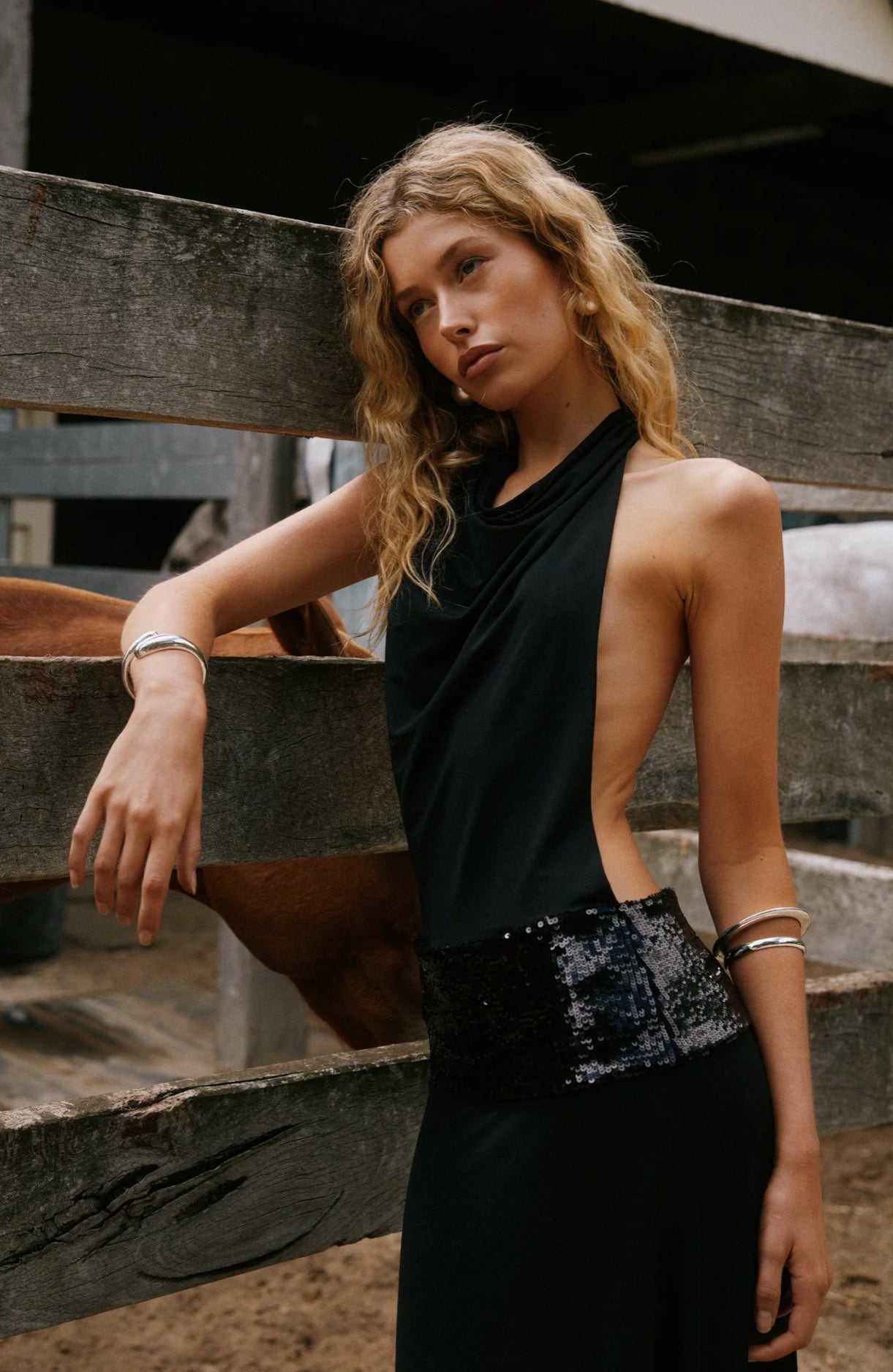 Ance Gria Adele Maxi Dress - Black