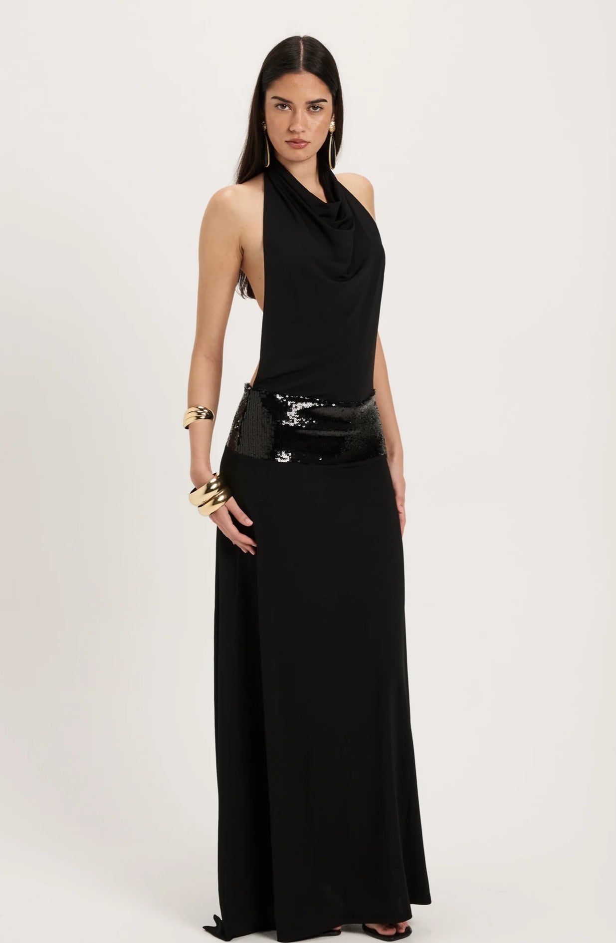 Ance Gria Adele Maxi Dress - Black