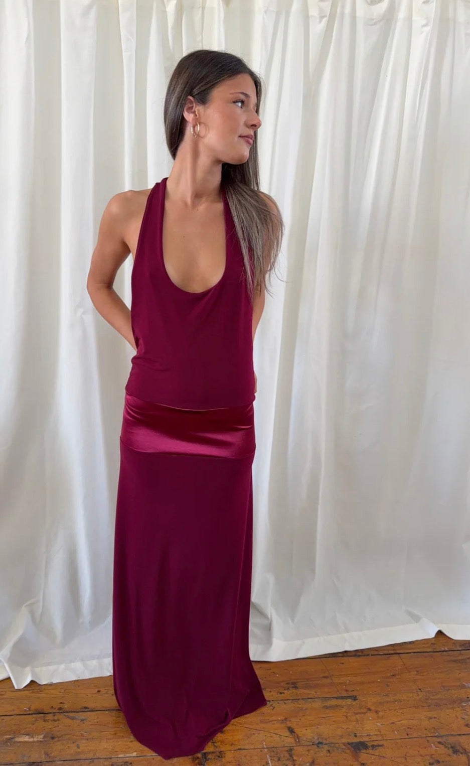 La Marie Serena Maxi Dress- Ruby