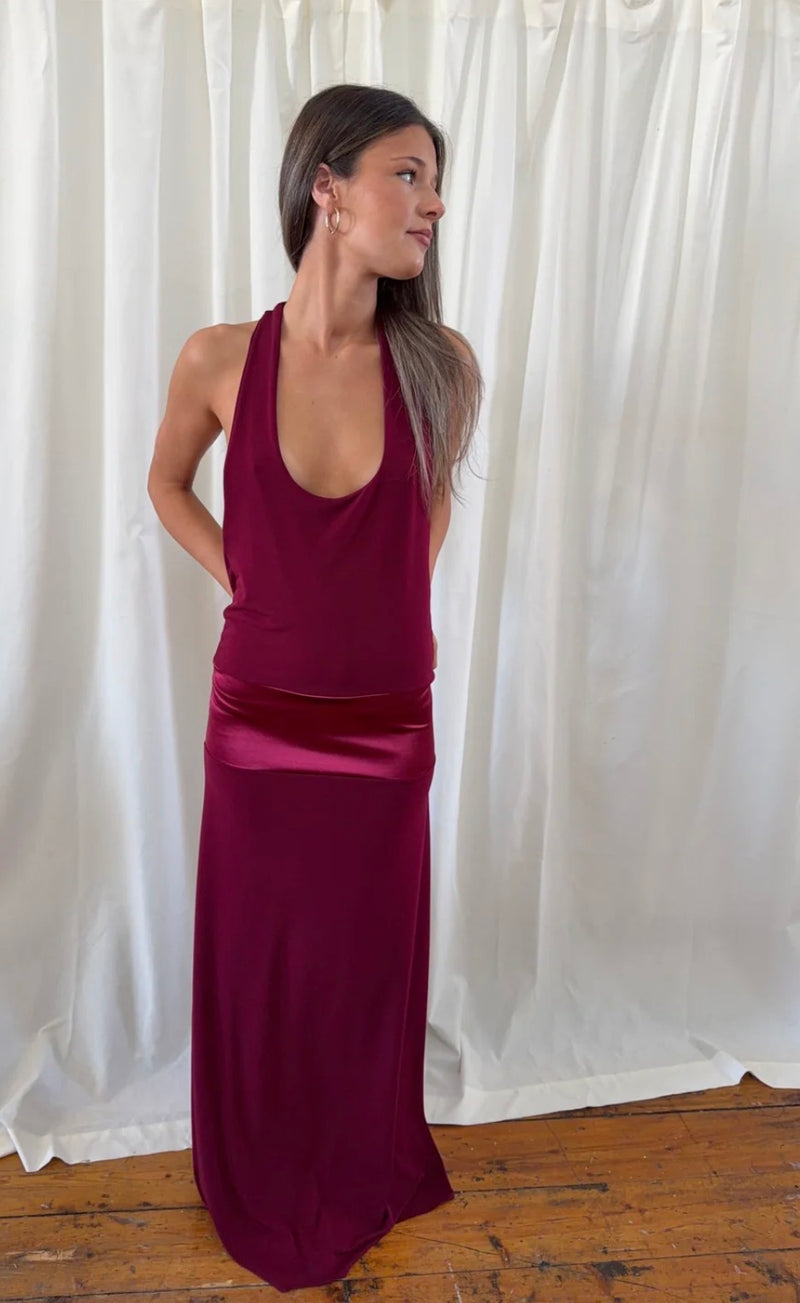 La Marie Serena Maxi Dress- Ruby