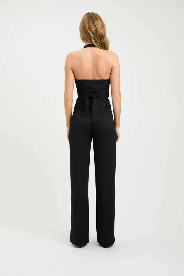 Kookai Oyster Vest & Ariel Low Rise Pants- Black
