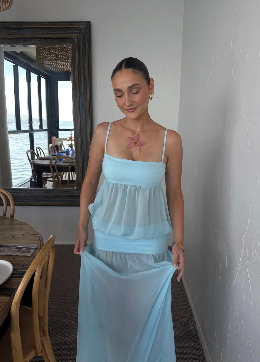 Ance Gria Romeo Maxi Dress- Aqua