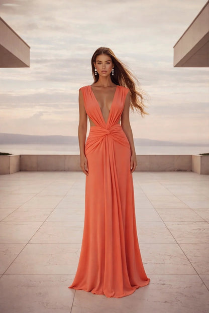 Abyss By Abby Yasmina Maxi Dress- Pink