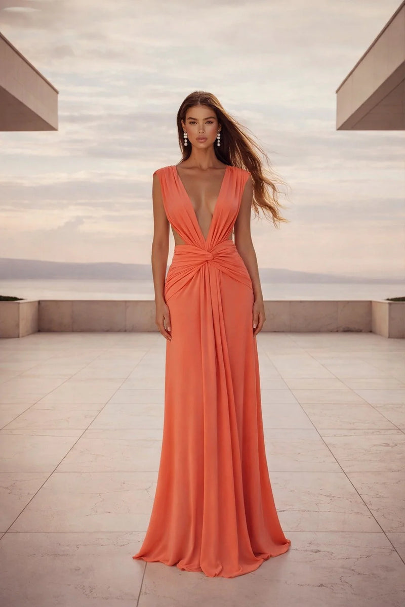Abyss By Abby Yasmina Maxi Dress- Pink