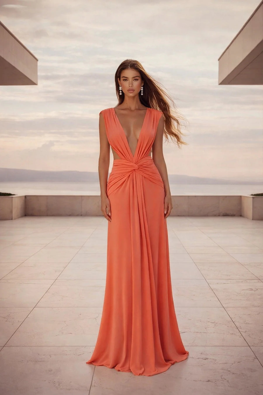 Abyss By Abby Yasmina Maxi Dress- Pink