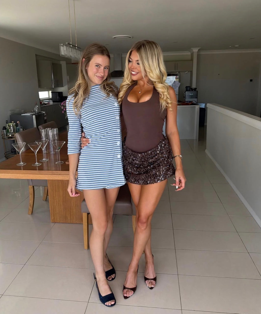 Benni Ariel Mini Dress - Cocoa