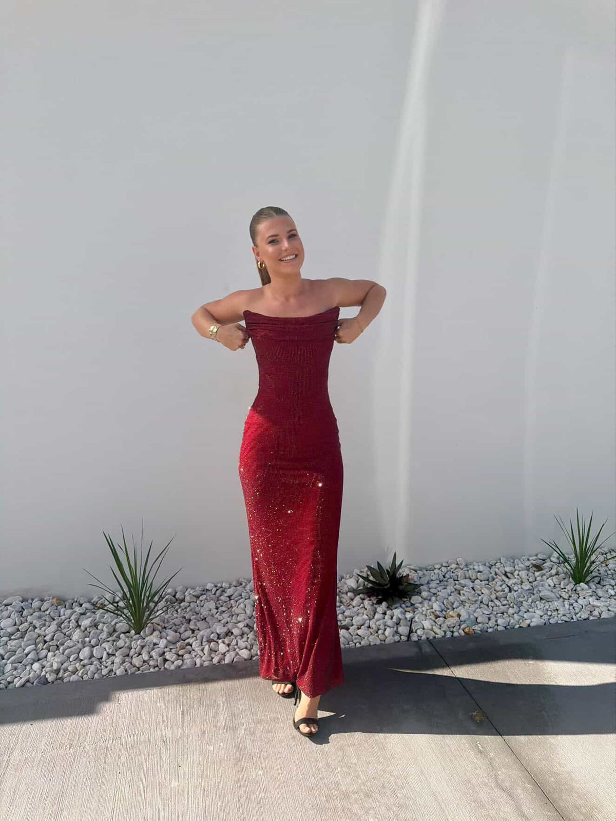 Babyboo Mirabella Maxi Dress- Burgundy
