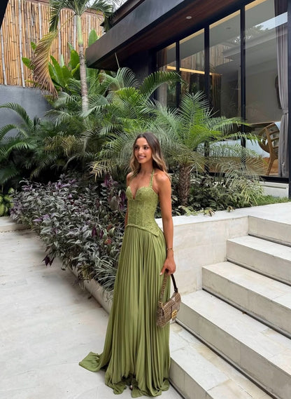 Fenity Gaia Maxi Dress- Green