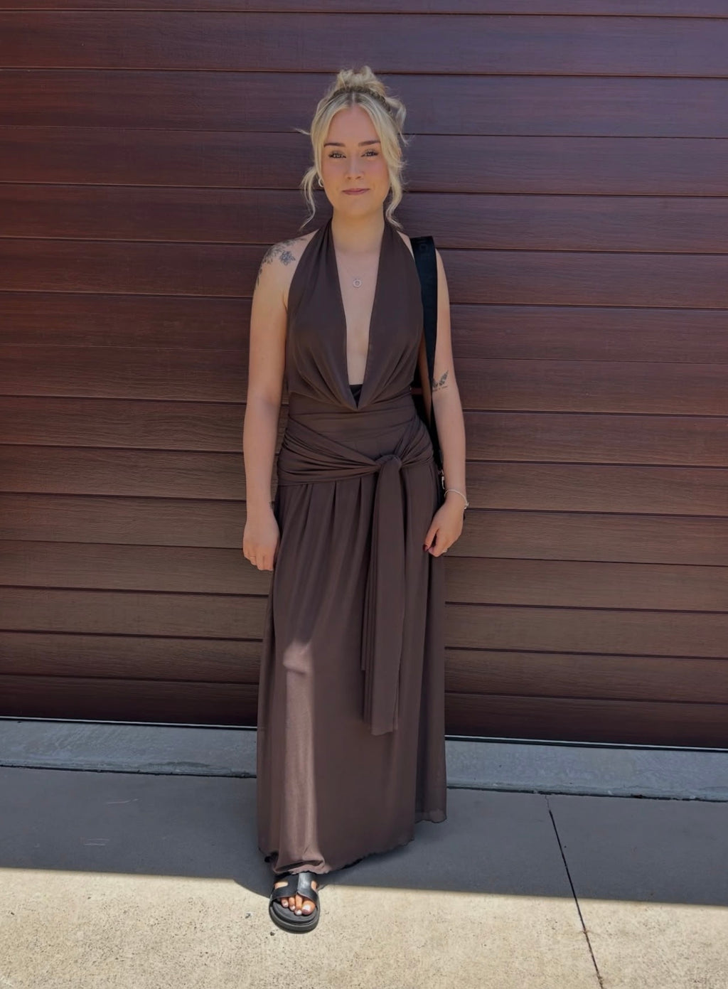 Lulu Souza Yosei Maxi Dress- Brown