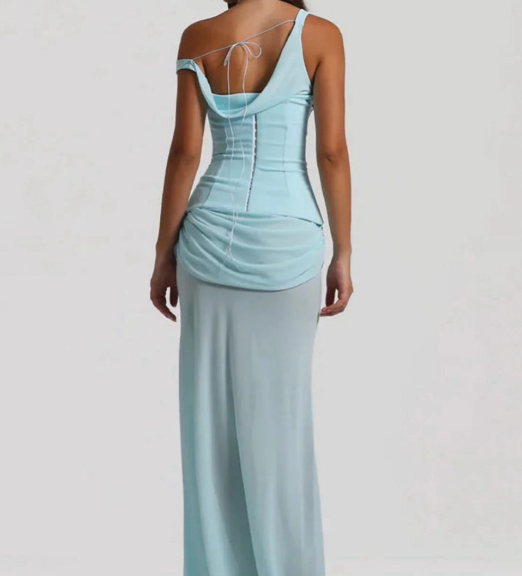 Natalie Rolt Cadence Maxi Dress - Baby Blue