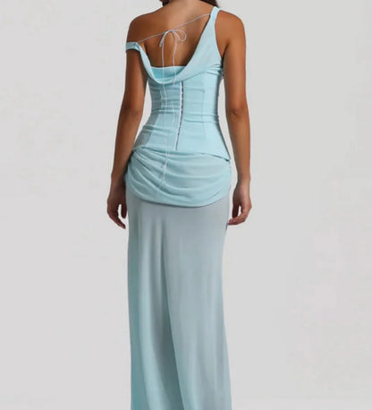 Natalie Rolt Cadence Maxi Dress - Baby Blue
