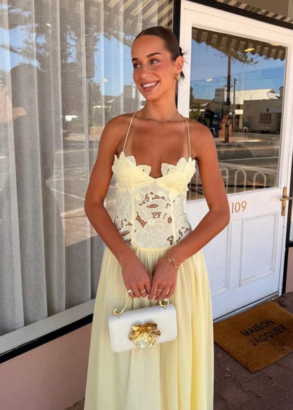Hansen & Gretel Stephanie Maxi Dress- Butter
