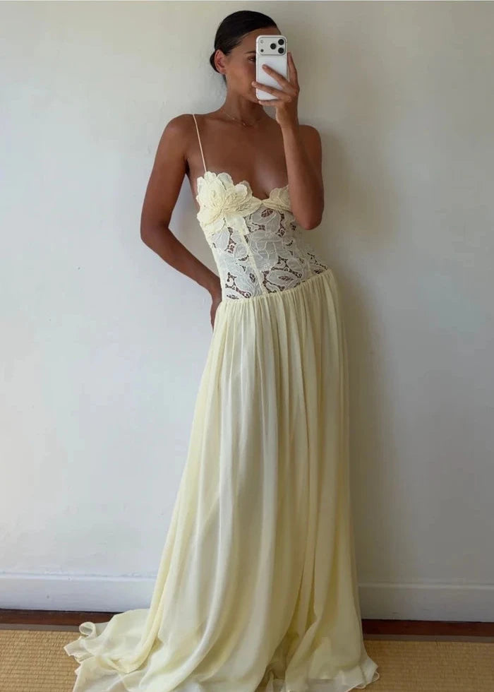 Hansen & Gretel Stephanie Maxi Dress- Butter