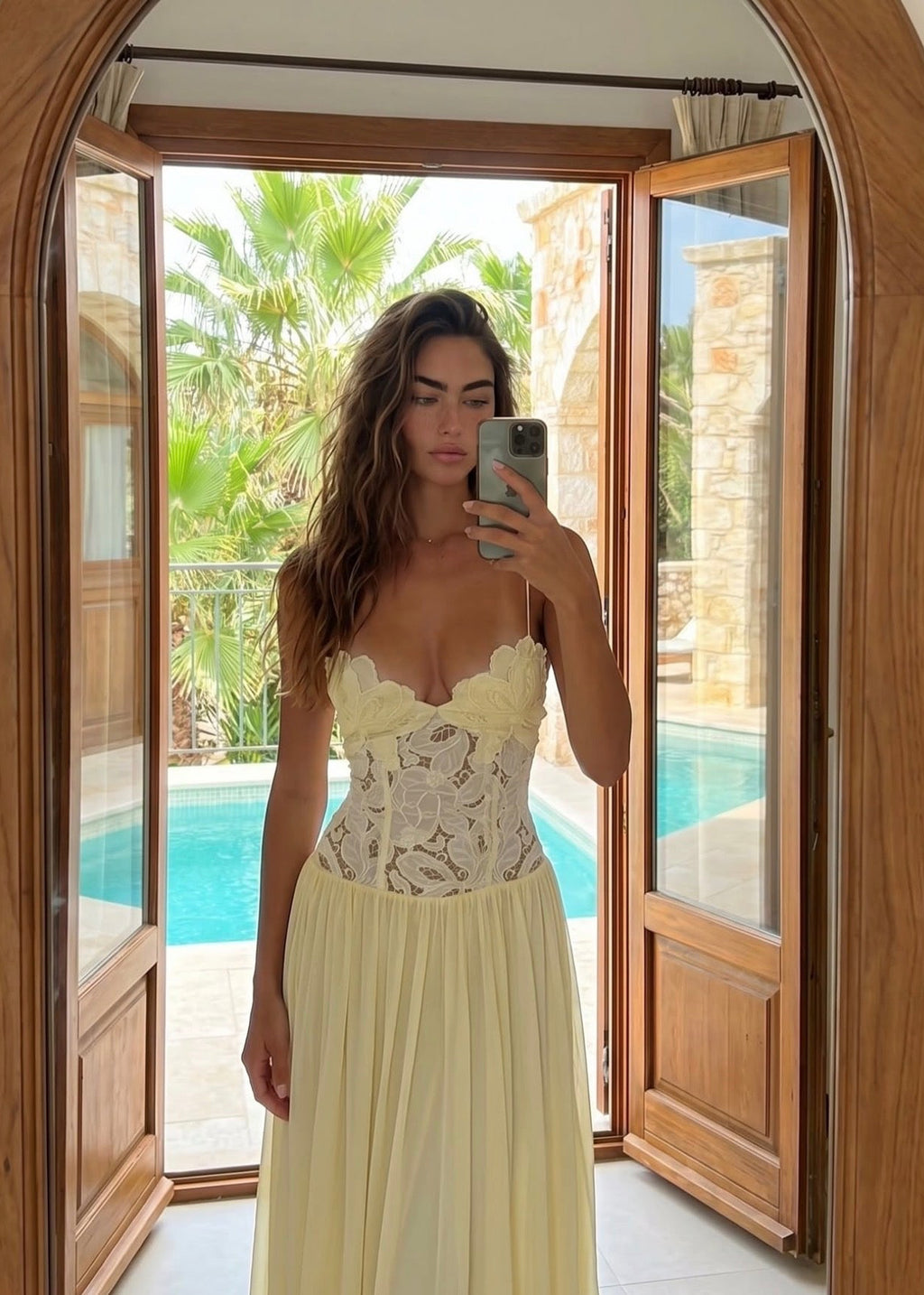 Hansen & Gretel Stephanie Maxi Dress- Butter