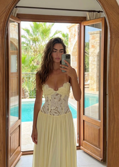 Hansen & Gretel Stephanie Maxi Dress- Butter