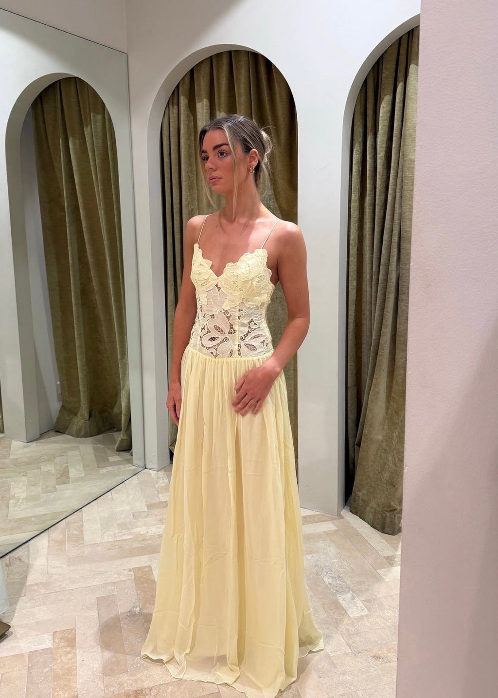 Hansen & Gretel Stephanie Maxi Dress- Butter