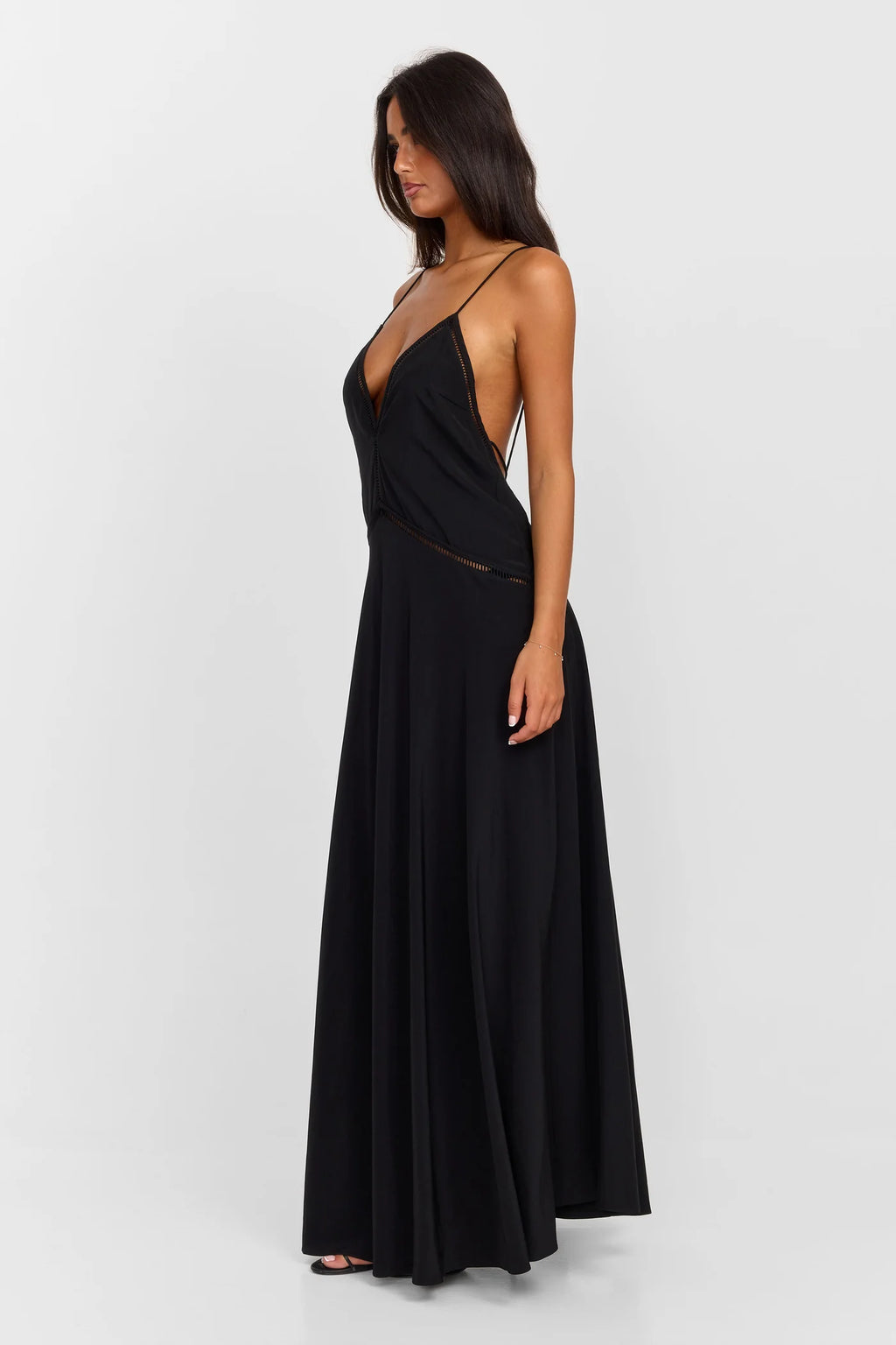 Sasha Therese Posey Maxi Dress- Black