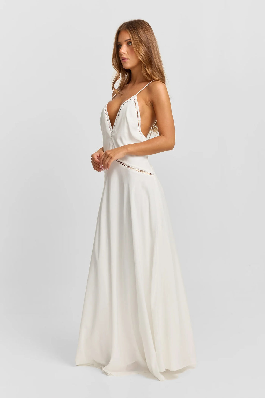 Sasha Therese Posey Maxi Dress - White