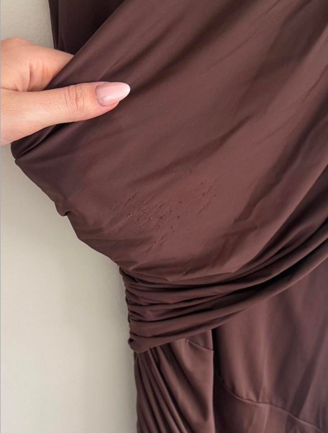 De La Vali Ravenna Mini Dress- Chocolate